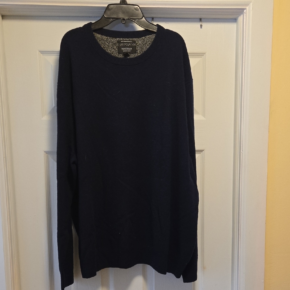 Nordstrom Navy and Navy Cashmere Sweater